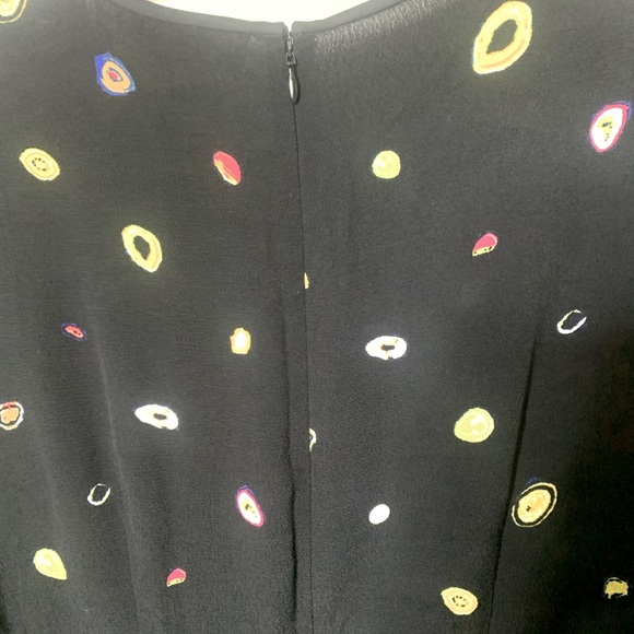 NWT Diane Von Furstenberg Andrea Dress in Polka Dot Agate / Black Sz. 6 - Picture 7 of 10